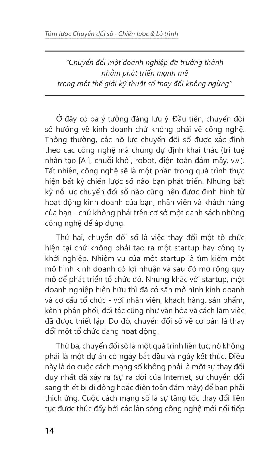 Tóm Lược Chuyển Đổi Số - Chiến Lược Và Lộ Trình