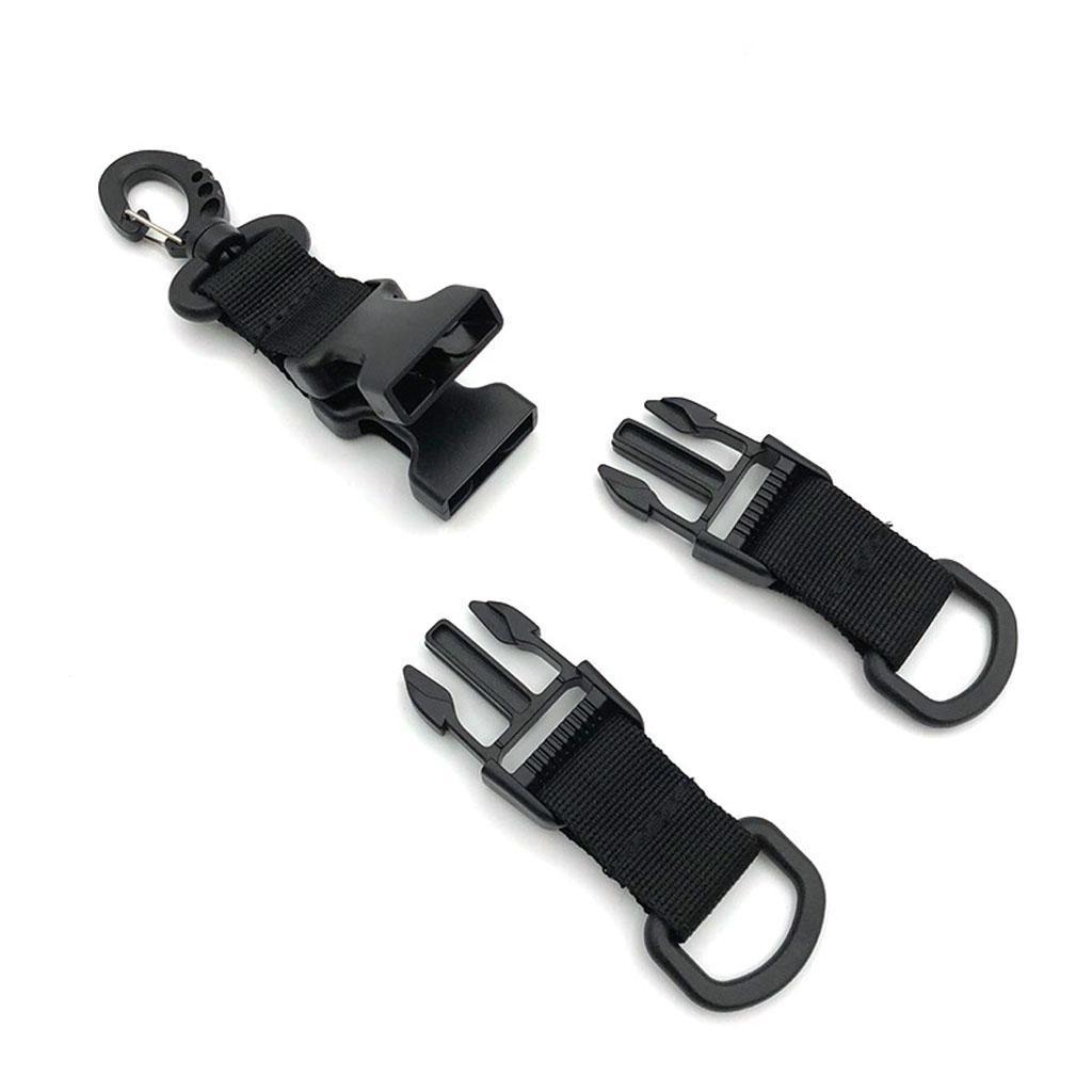 2x Outdoor Nylon Webbing Backpack Buckle Quick Hanger for Molle
