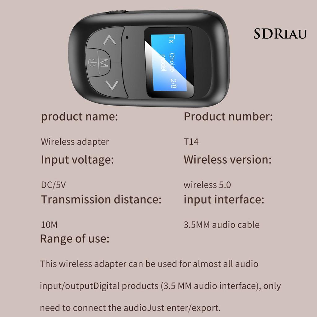 Bộ Thu Phát Bluetooth 5.0 Qcdz T14 2 Trong 1 Cho Điện Thoại