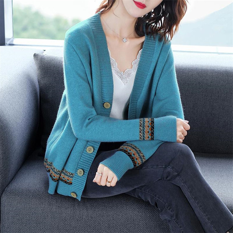 Hình ảnh Áo Cardigan Nữ Họa Tiết Xinh Thời Trang Korea Haint Boutique Ak36