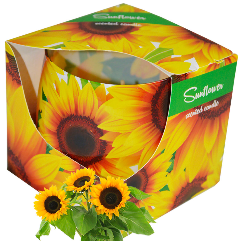 Ly nến thơm tinh dầu Admit Sunflower 100g QT026987 - hoa hướng dương