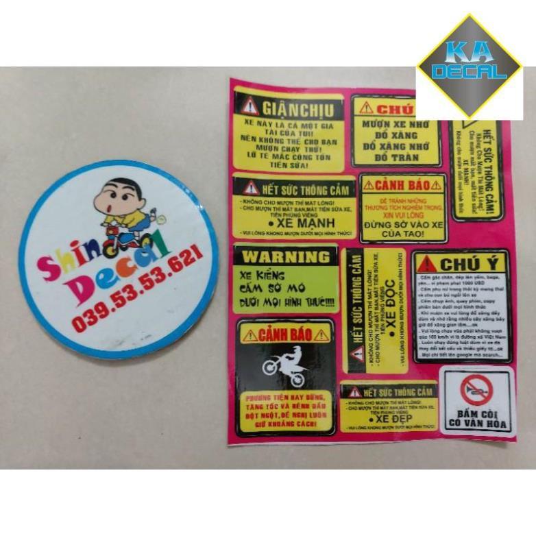 Combo logo cảnh báo