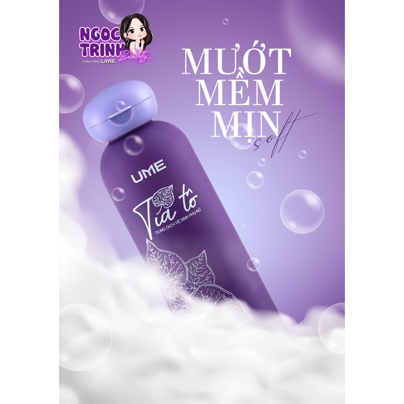 Dung dịch vệ sinh Tía Tô UME Ngọc Trinh giúp kháng khuẩn, ngăn ngừa viêm nhiễm hiệu quả