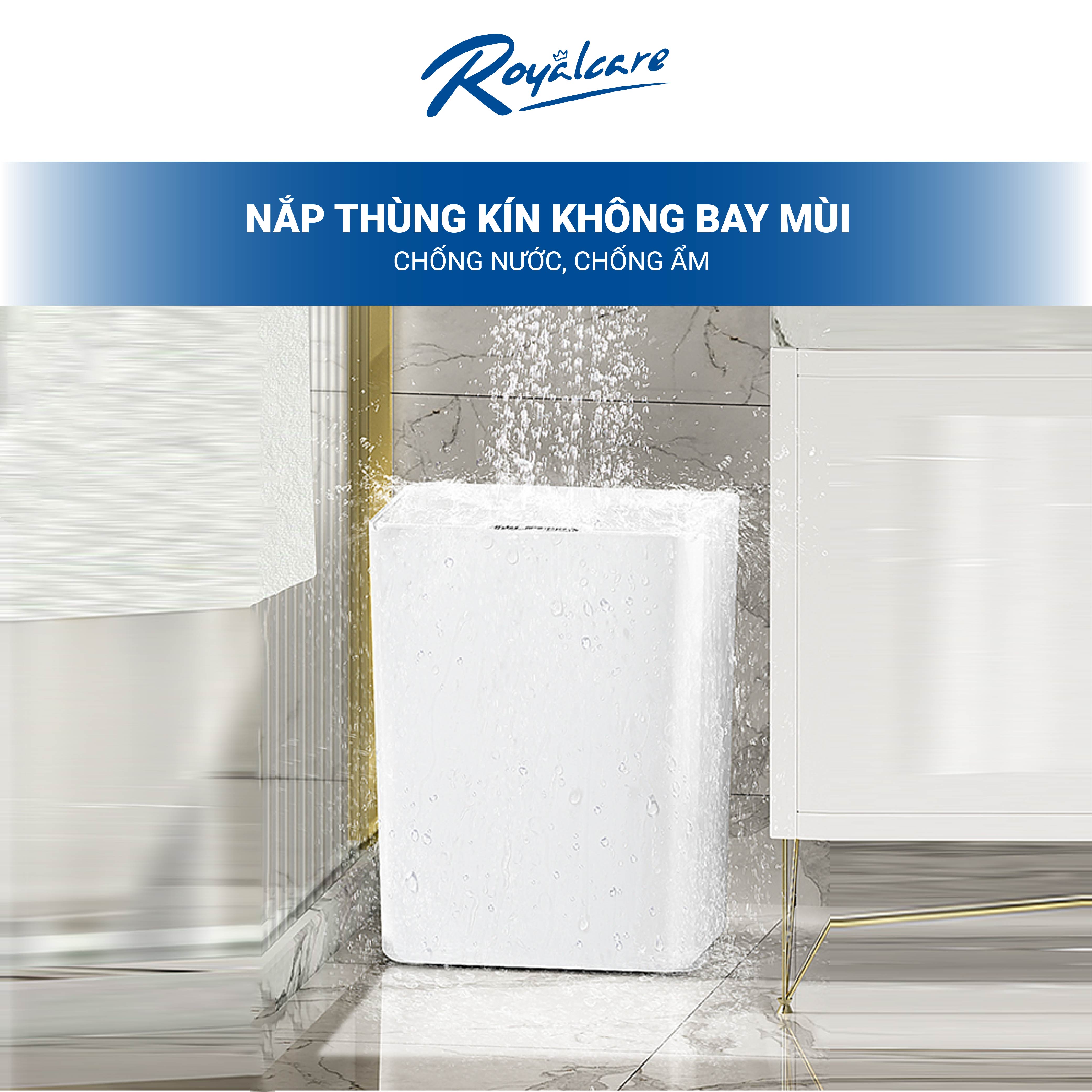 Thùng rác thông minh cảm ứng tự động Royal Care FH-2 chống nước, phong cách Hàn Quốc