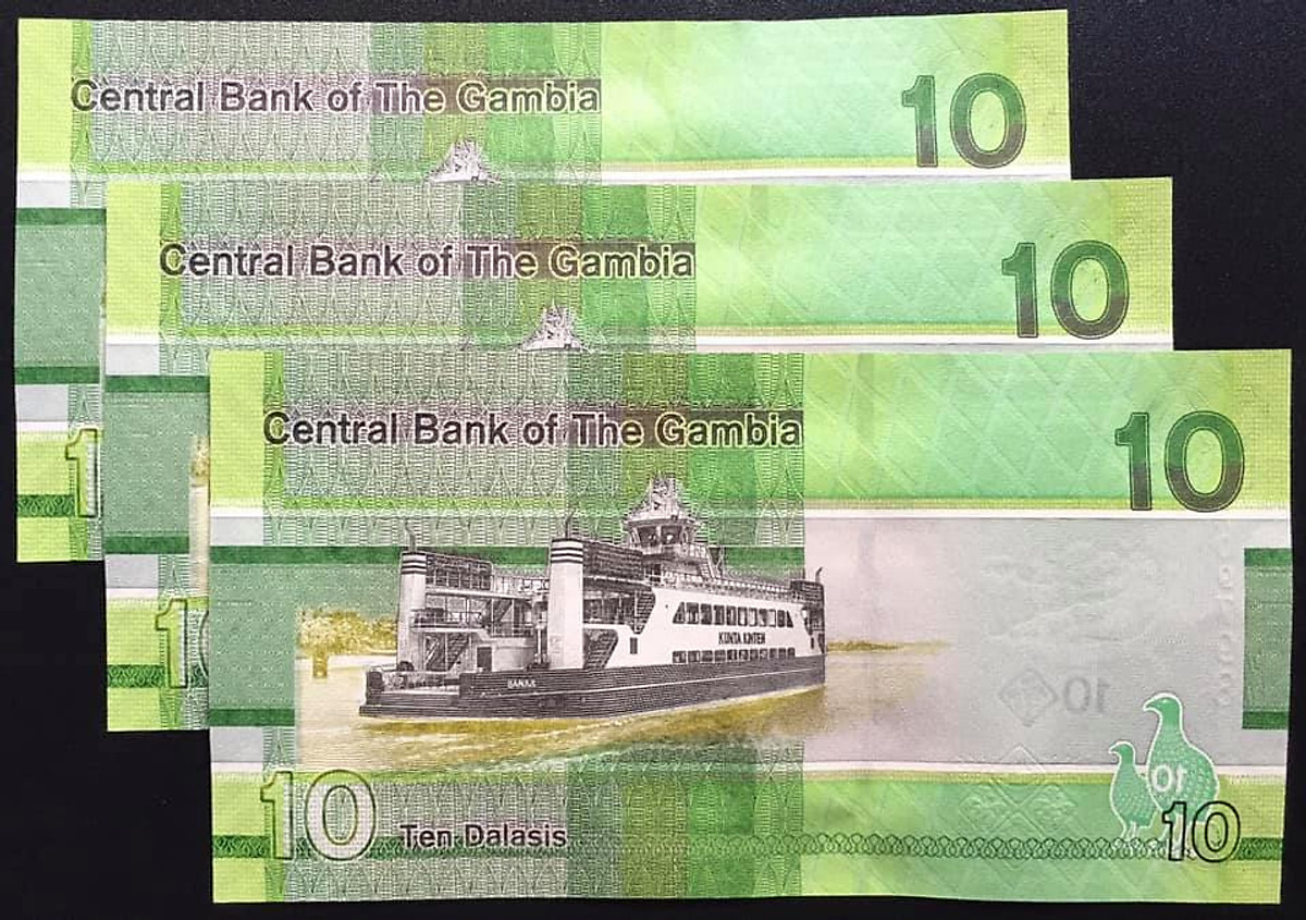 GAMBIA 10 DALASIS 2019 P NEW DESIGN UNC