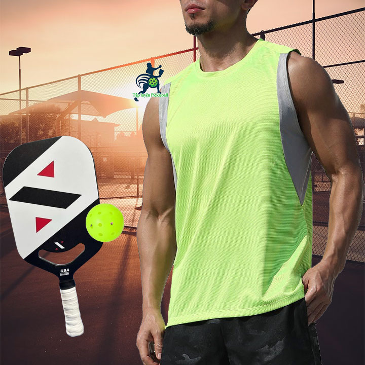 Áo ba lỗ pickleball, áo tanktop chơi pickleball