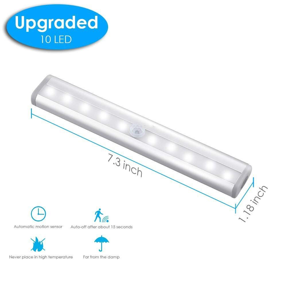 Đèn LED 10 bóng cảm biến chuyển động không dây tiện dụng cho hành lang / cầu thang