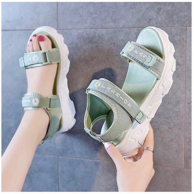 (XẢ NGHỈ BÁN) Giày sandal học sinh quay ngang hottren 2020