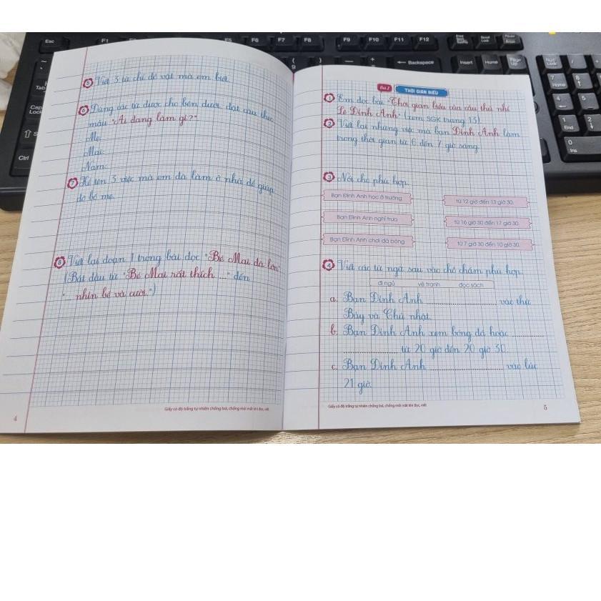 Sách - Vở Ô Li Bài Tập Tiếng Việt Lớp 2 - Tập 1 - Bám Sát SGK Chân Trời Sáng Tạo - Hồng Ân