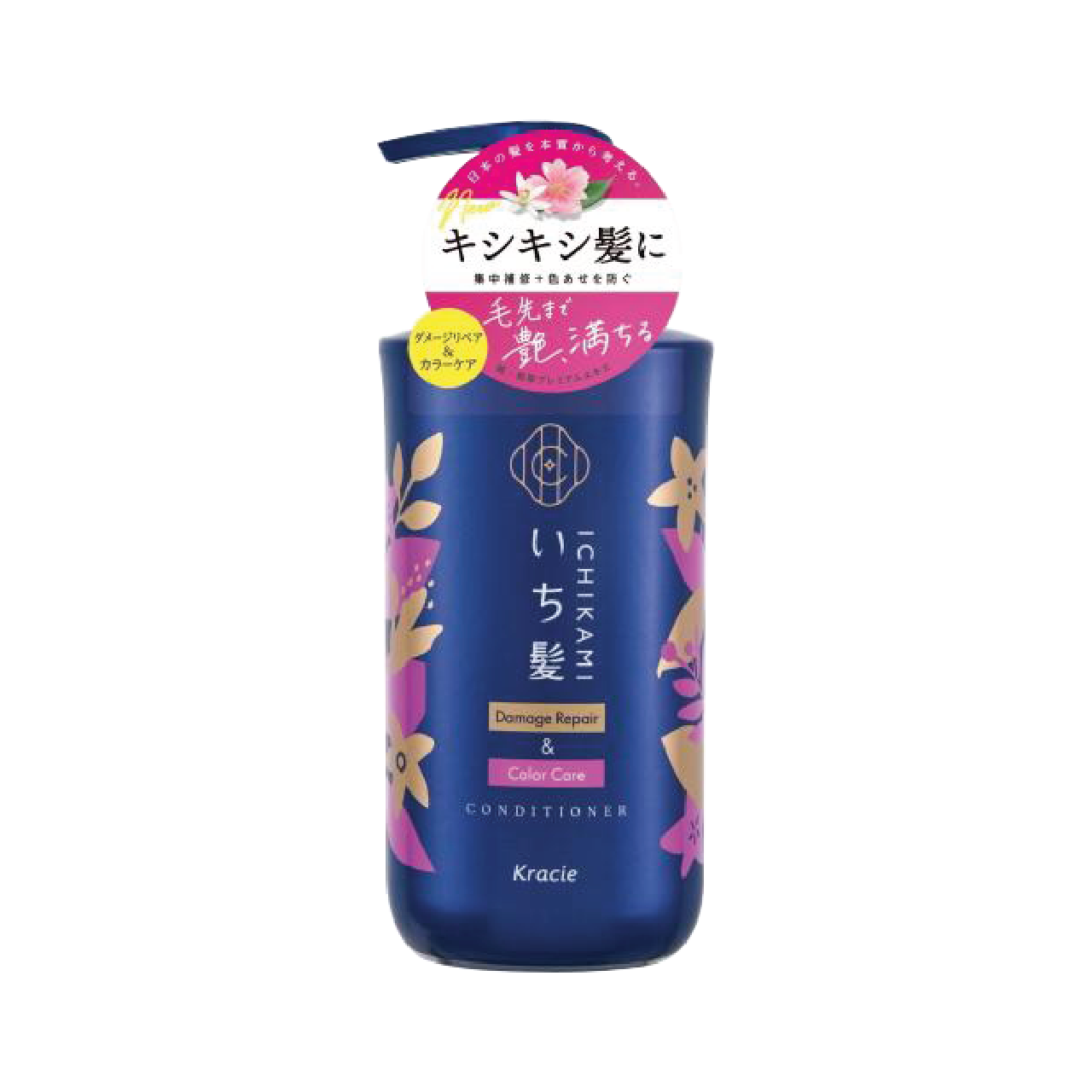 Dầu Xả Phục Hồi Hư Tổn Dành Cho Tóc Nhuộm Kracie Ichikami Damage Repair &amp; Color Care Conditioner (Chai 480ML)