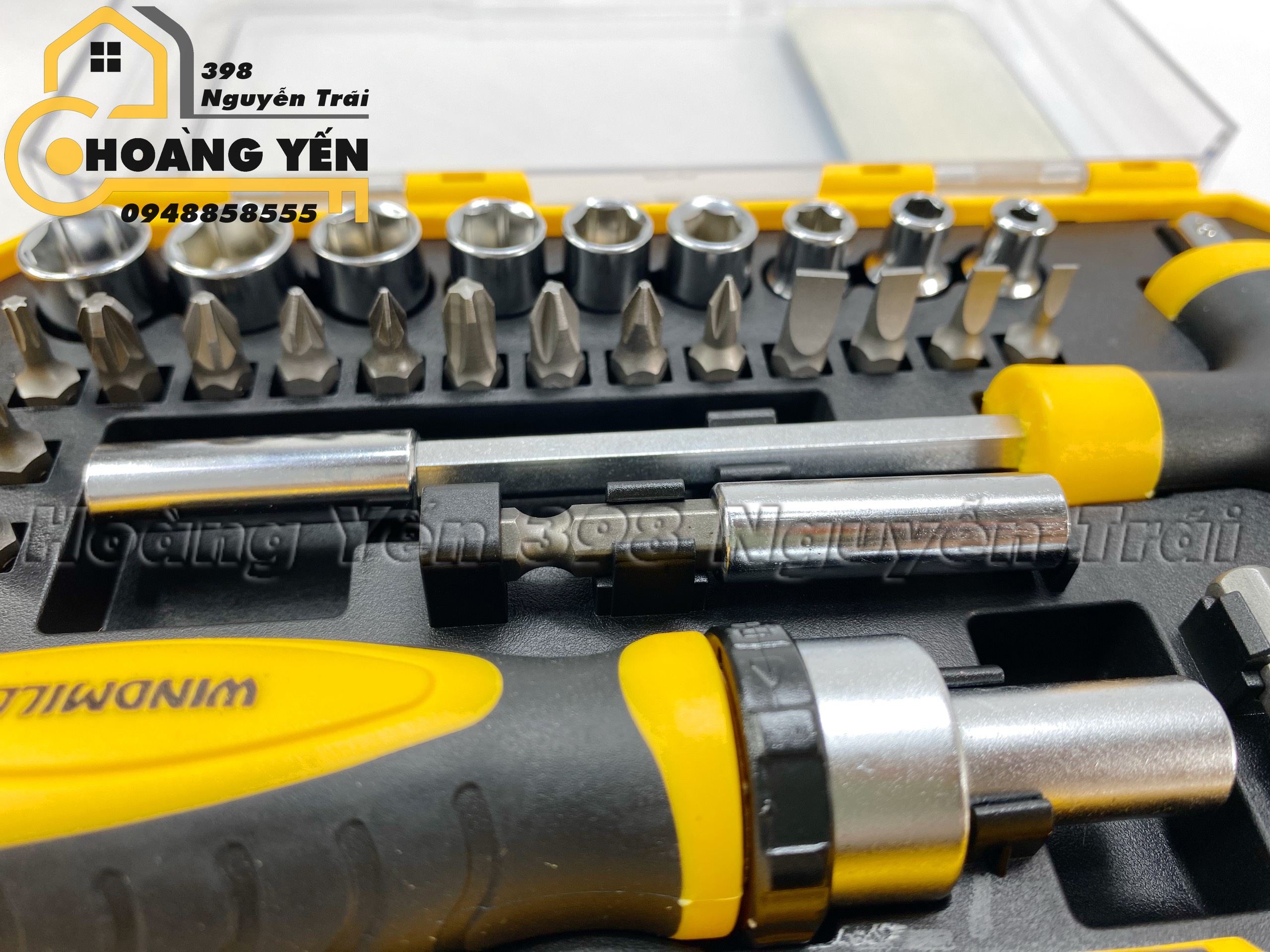 Bộ Tô Vít 29 chi tiết WINDMILL W29-03 Bộ Tô vít thay đầu nam châm bộ đầu tô vít và đầu lục giác