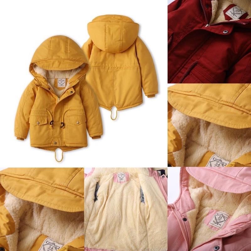 ÁO PARKA KIDS LÓT LÔNG SIÊU ẤM CHO BÉ 3-14tuổi