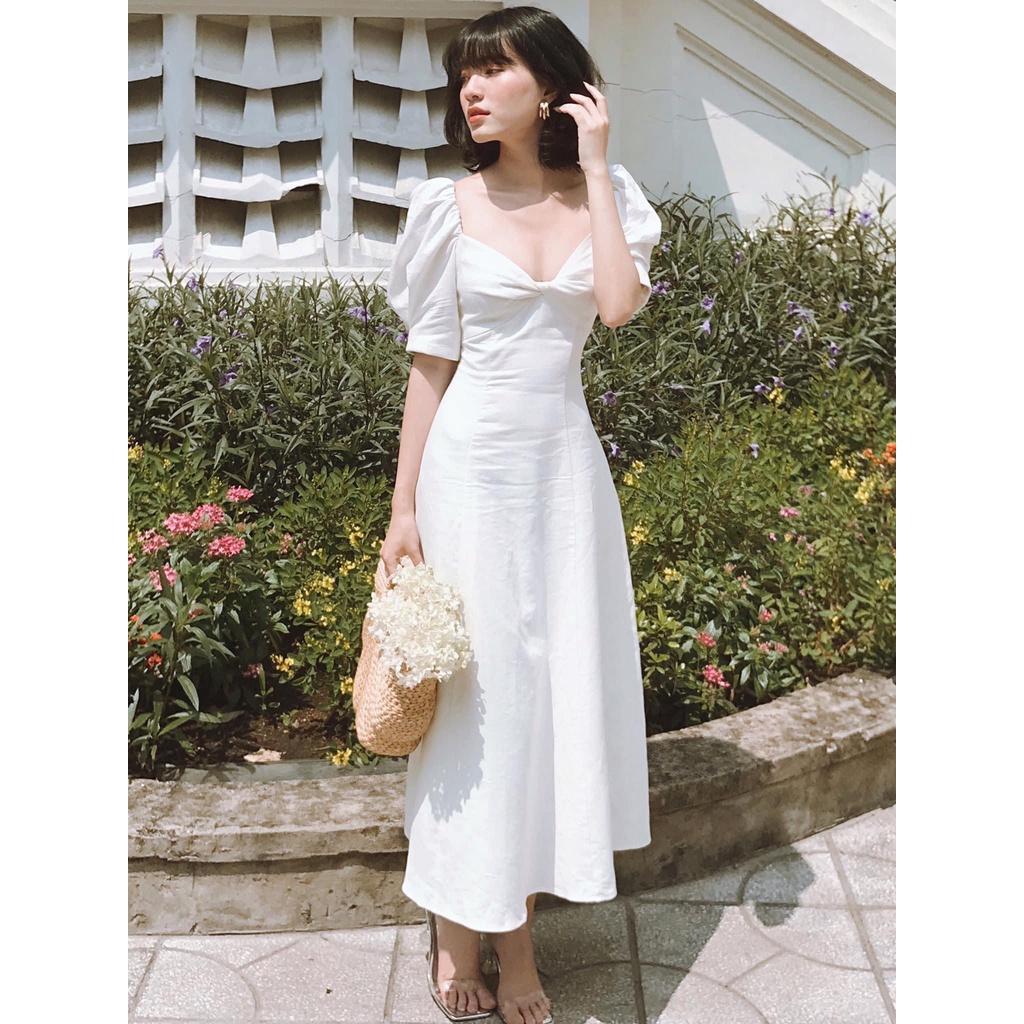 Đầm Maxi Xoắn Ngực Thiết Kế Dự Tiệc, Đi Biển Cao Cấp KAEL DRESS