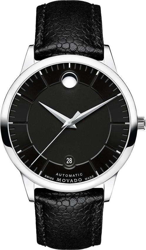 Đồng Hồ Nam Dây Da Movado 0607019 (39.5mm) - Đen