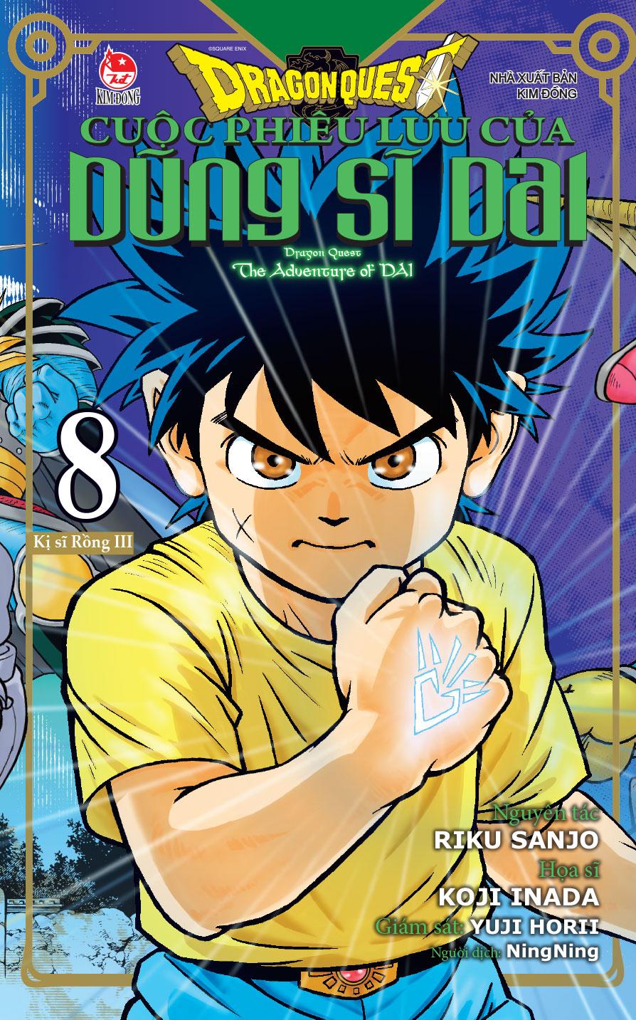 Sách - Dragon Quest - Cuộc Phiêu Lưu Của Dũng Sĩ Dai - Tập 8 - Kị Sĩ Rồng III - Tặng Kèm Postcard
