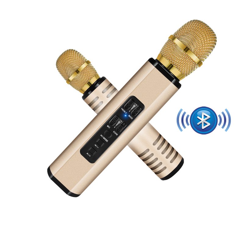 Micro Karaoke Di Động Kèm Loa Microphone K6 Usb Micrô - Hàng Chính Hãng PKCB