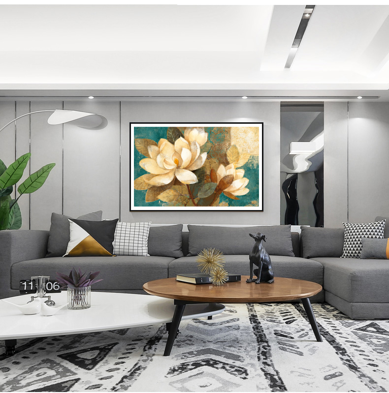Tranh Canvas Sơn dầu Hoa Hồng bạch cao cấp. (Bộ 1 bức), Khung hợp nhôm chống ẩm, bền, đẹp, nhiều kích thước. Phù hợp nhiều không gian sang trọng