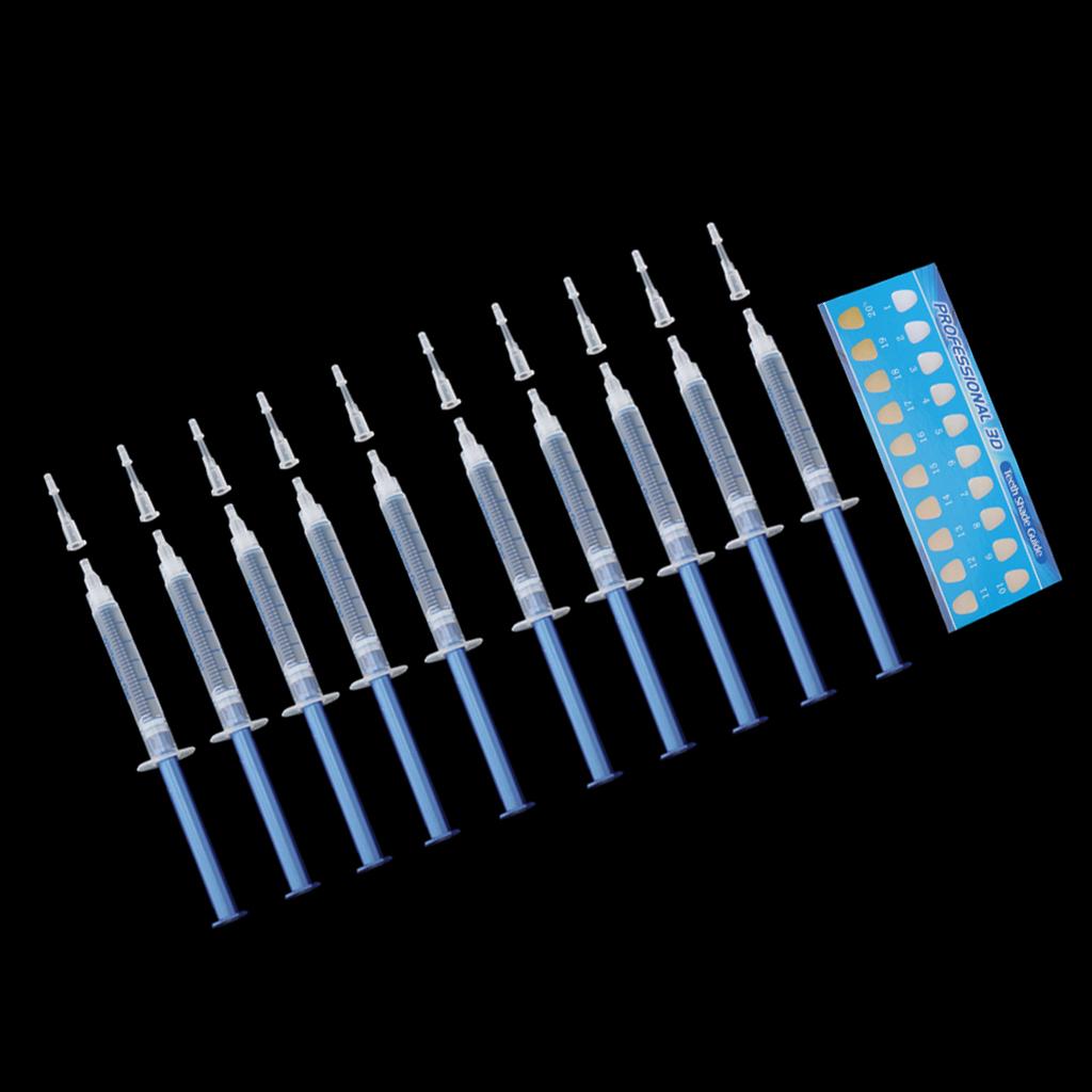 10 Pcs Strong Tooth Whitening Gel Teeth Whitener Bleaching White Gel