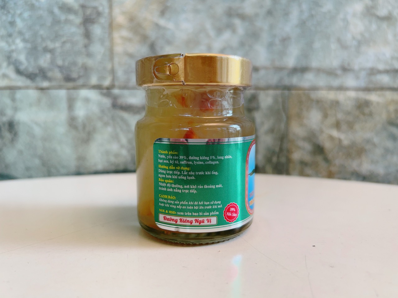 Yến Sào Khánh Hòa Đường Kiêng Ngũ Vị 100% Yến Nguyên Chất Hũ 70ml