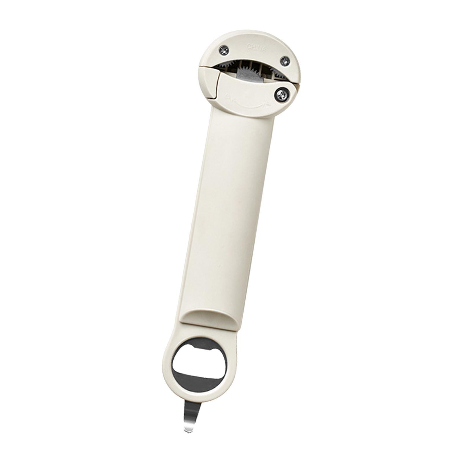 Manual Can Opener Adjustable Effortlessly Anti Slip Jars Openers