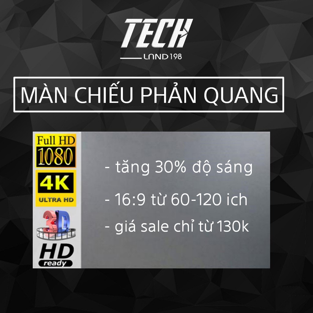 Màn chiếu phản quang dán tường 60-120ich oem Tương phản cao - Dùng chiếu ngoài trời