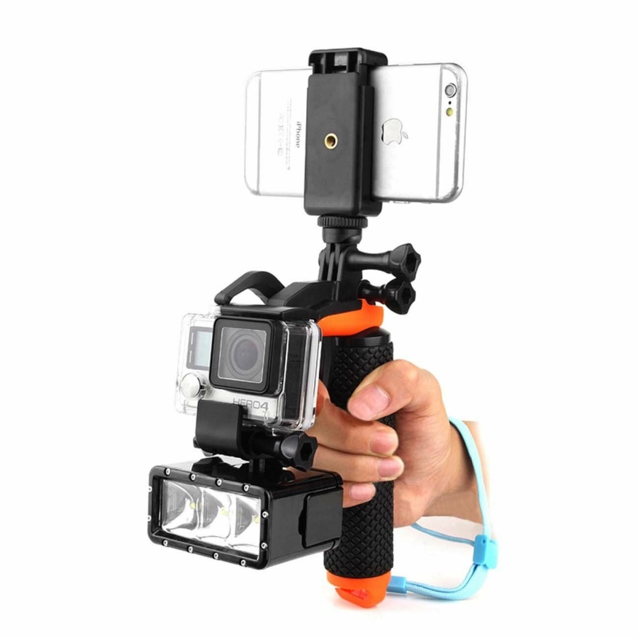 Gậy phao tay cầm đa năng, thiết kế nổi trên mặt nước cho điện thoại và camera hành trình Gopro, SJCAM, GitUp, Eken