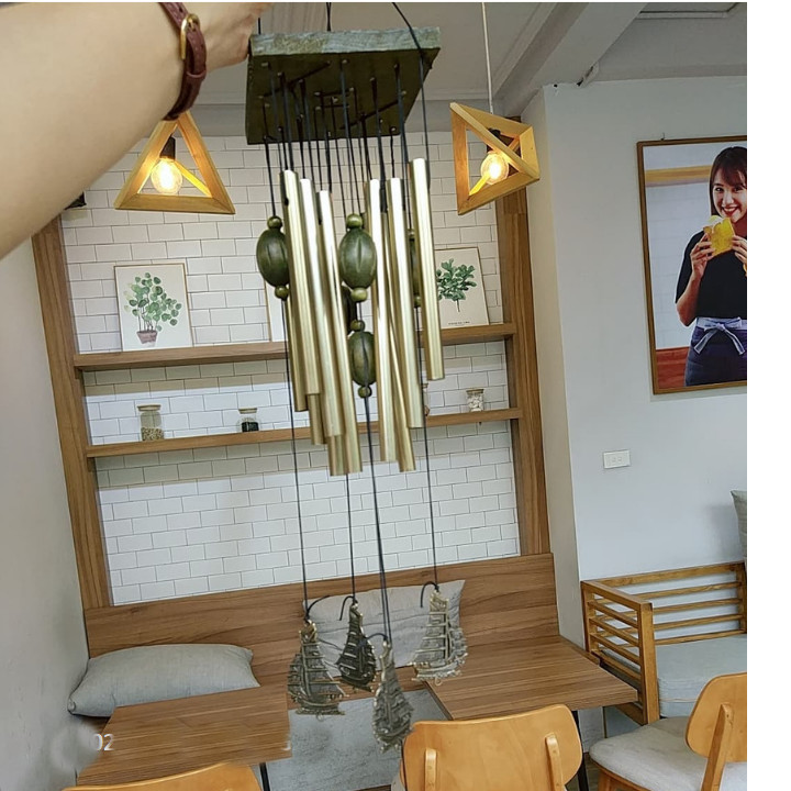 Chuông gió may mắn hình thuyền thuận buồm xuôi gió
