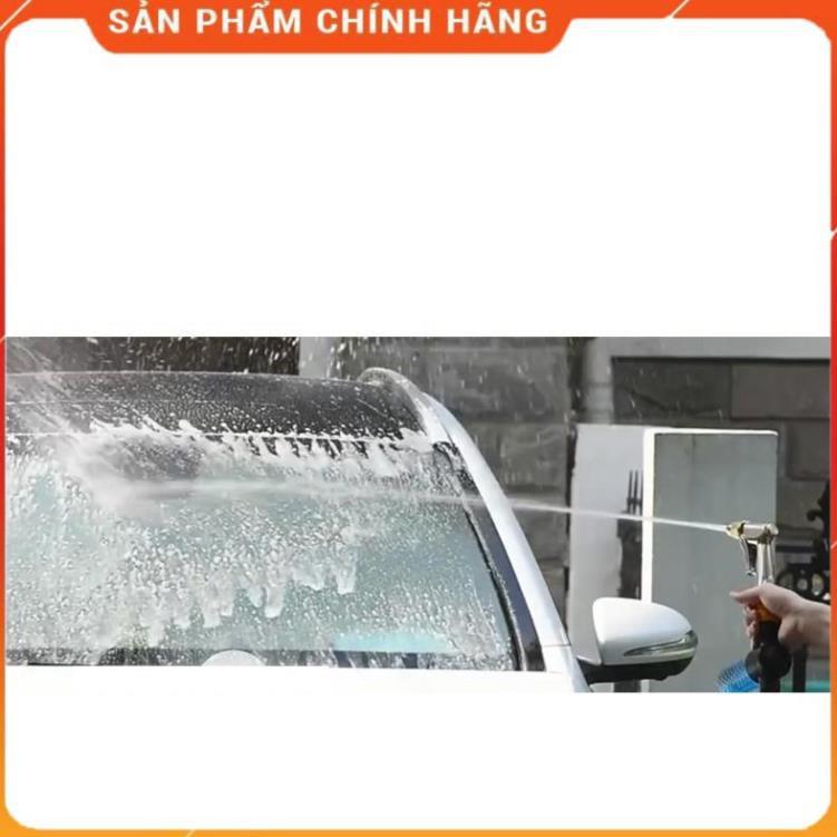 Bộ dây vòi xịt nước rửa xe,tưới cây , tăng áp 3 lần,loại 3m,5m 206701-2đầu đồng,cút đồng+ móc khoá