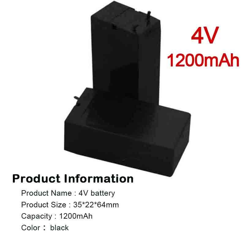4V 1200mAh Pin Axit Chì Có Thể Sạc Lại Muỗi Bat Pin Đèn LED Đèn Pha Đèn Pin Dung Lượng Cao Batt Có Thể Sạc Lại Màu sắc: 1 cái