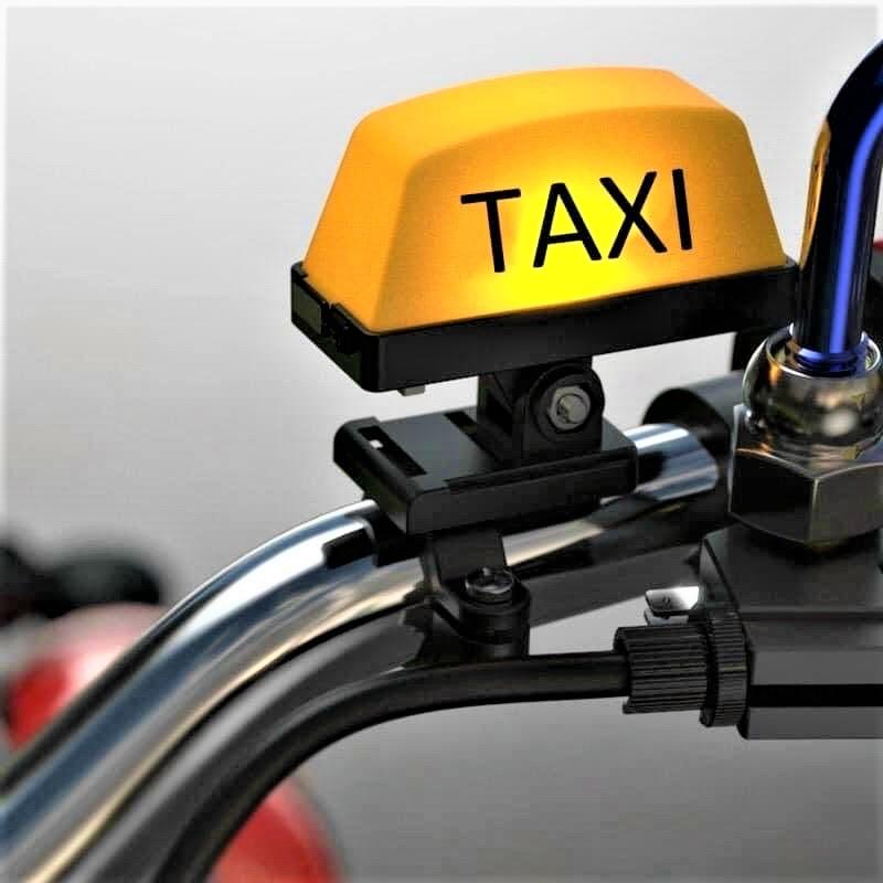 Đèn taxi gắn chân gương lắp các loại xe máy mẫu mới loại đẹp