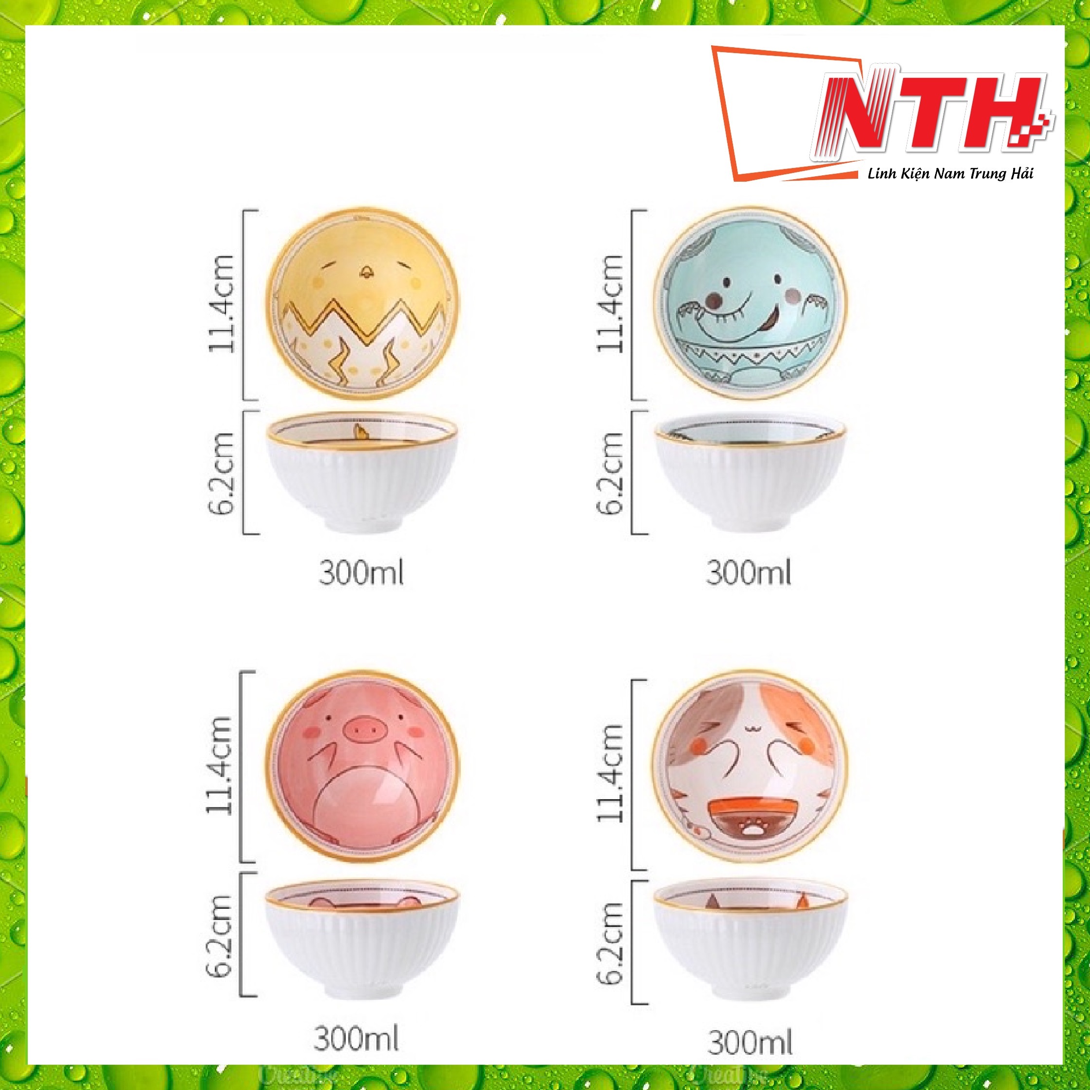 Bộ Chén Đũa Sứ Tableware - NTH
