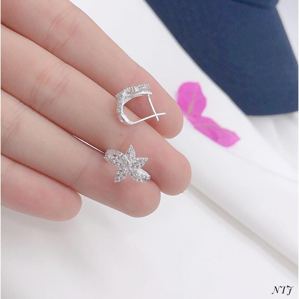 BÔNG TAI HOA BẠC TA HÀNG ĐẸP