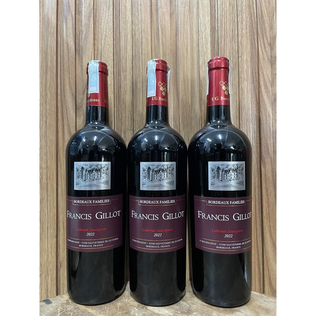 Rượu vang đỏ Francis Gillot Cabernet Sauvignon 750ml 13,5%