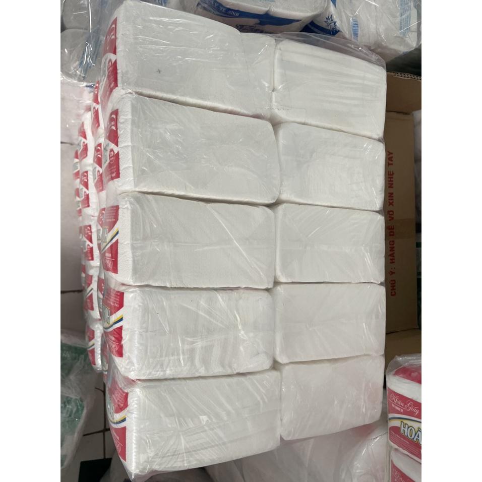 COMBO (10 gói) Khăn giấy Hoàng Anh giá rẻ chất lượng (10 gói/ bịch)