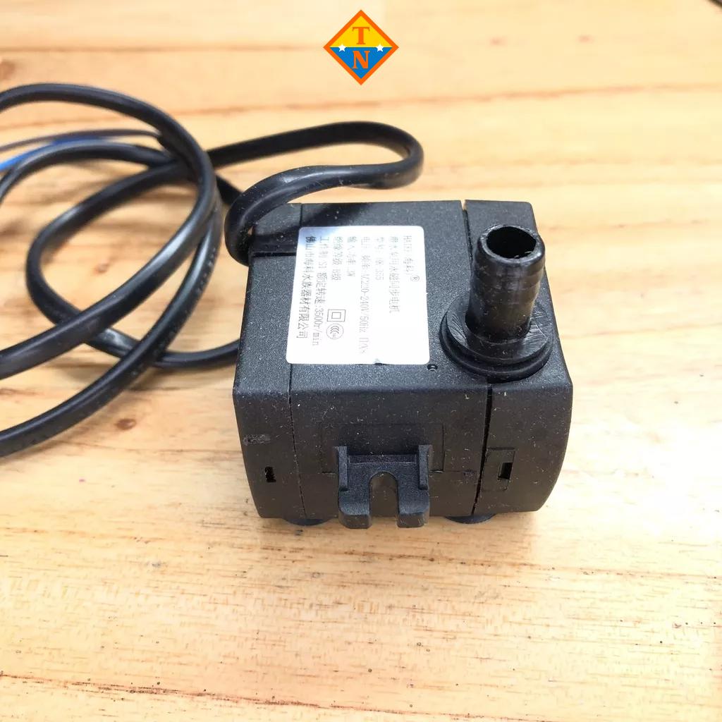 Bơm chìm mini 3W, 220Vac cho hồ cá, quạt hơi nước...