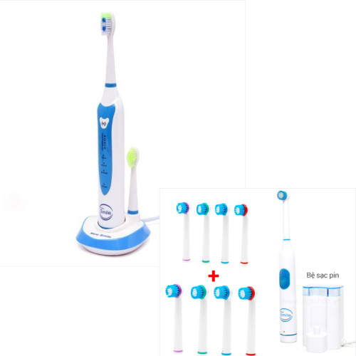 Bộ Bàn Chải New Smile Sonic MAF8101-X + Tặng 1 Bộ Bàn Chải New Smile TR5122