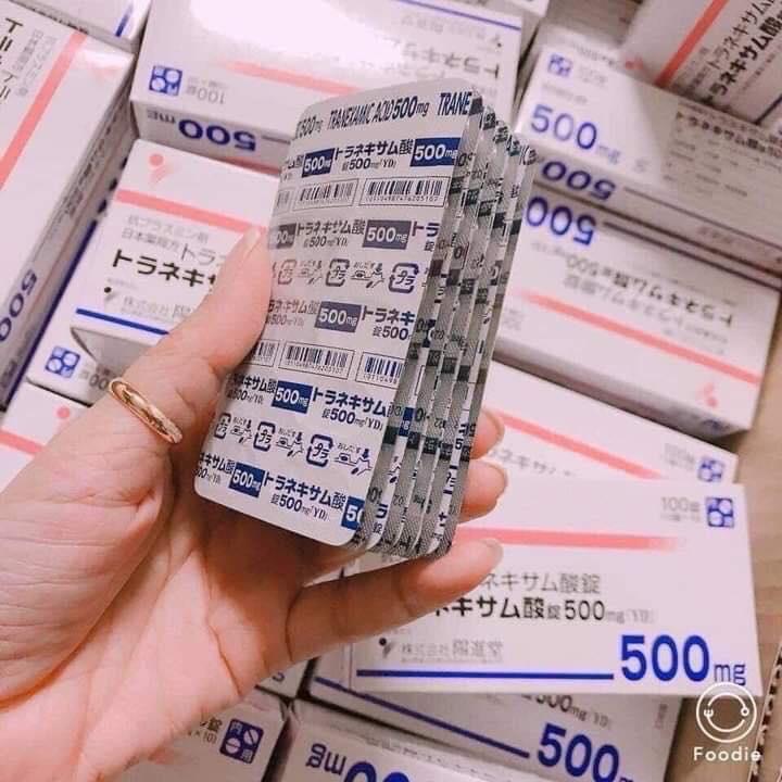 Viên uống trắng da, mờ thâm nám Transamin 500mg 10 viên/vỉ