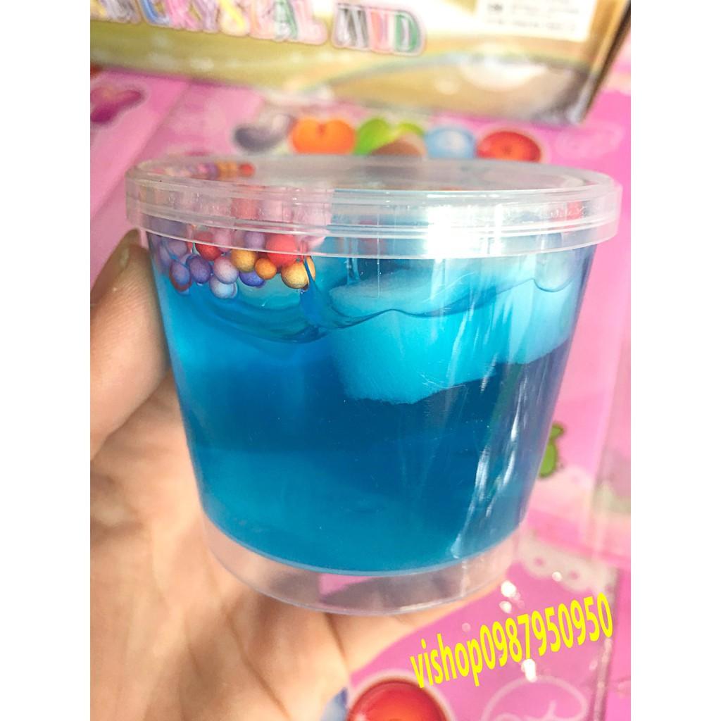 đồ chơi slime -lọ chất nhờn mềm dẻo lọ có thạch xốp mã YWH20 QCV53