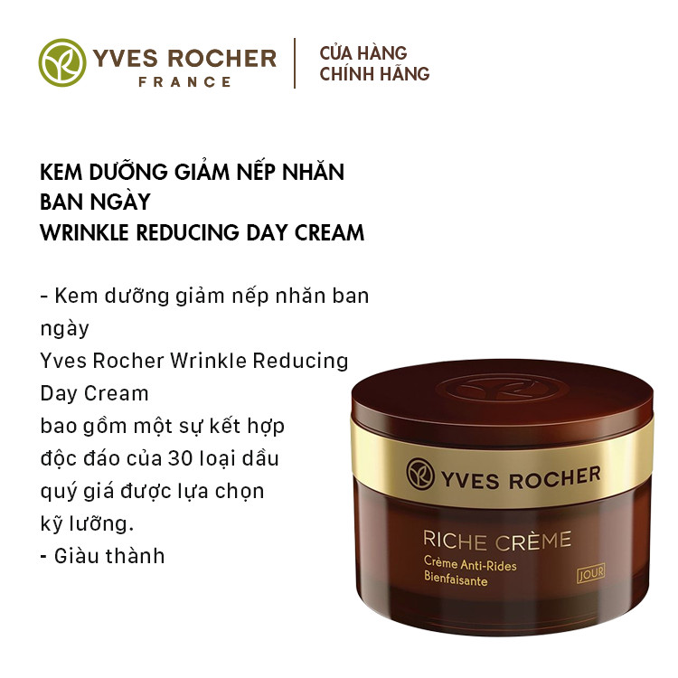 Kem Dưỡng Giảm Nếp Nhăn Ban Ngày Yves Rocher Comforting Anti-Wrinkles Day Cream 50ml