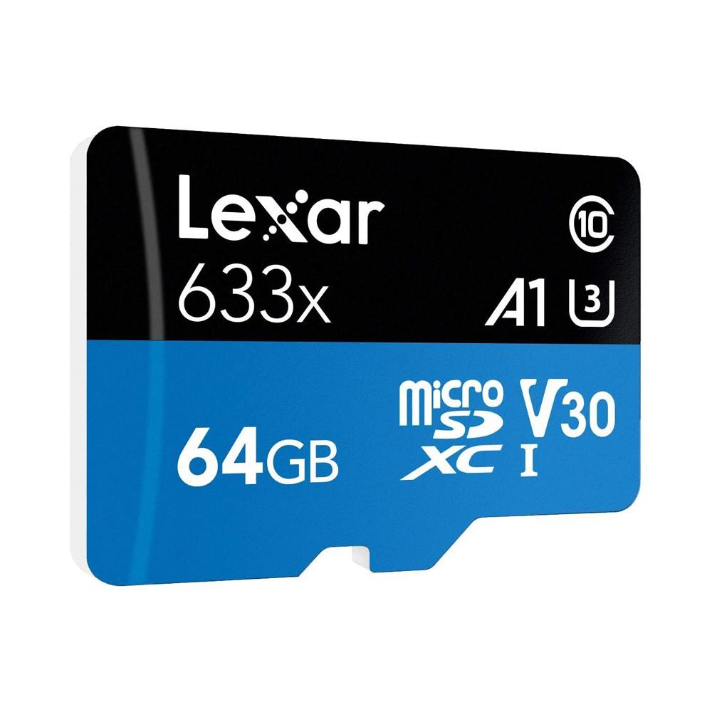 Thẻ Nhớ Micro SD Lexar 64GB UHS-I 633x U3 100Mbs Video 4k