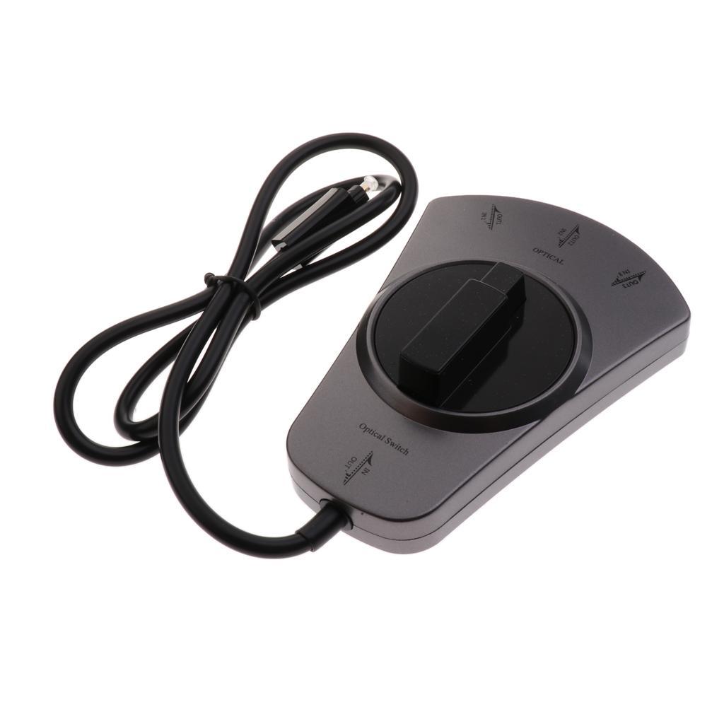 3input 1 output Digital Optical Audio Switcher Toslink Selector Switch Wired