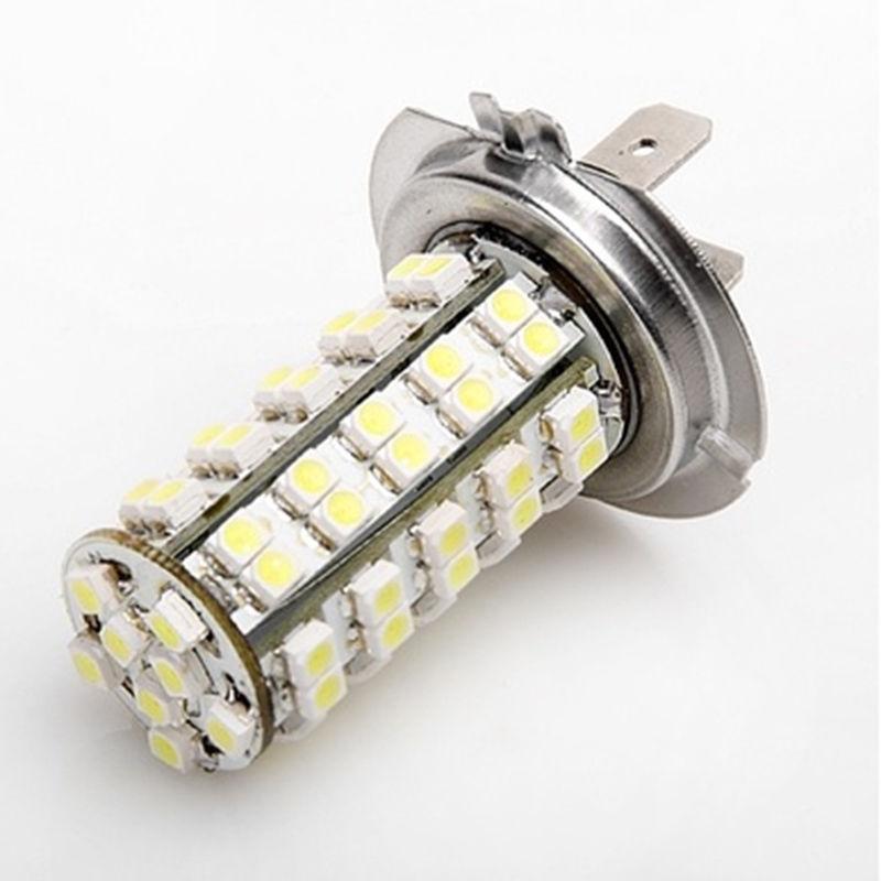 Xenon 68 SMD Car H7 6000K LED Light Bulbs for Fog Driving DRL Headlight Lamp