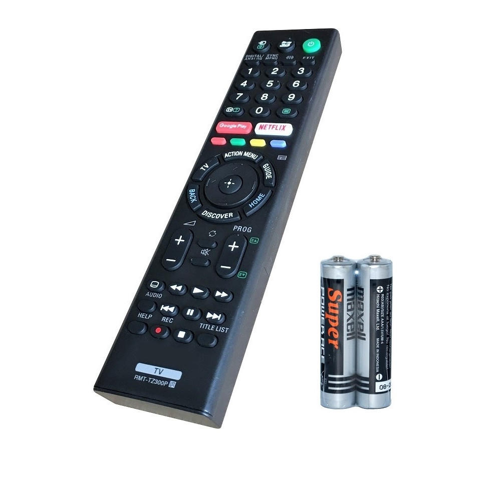 Remote Điều Khiển Dành Cho Smart TV, Internet TV SONY RMT-TZ300P (Kèm pin AAA Maxell)