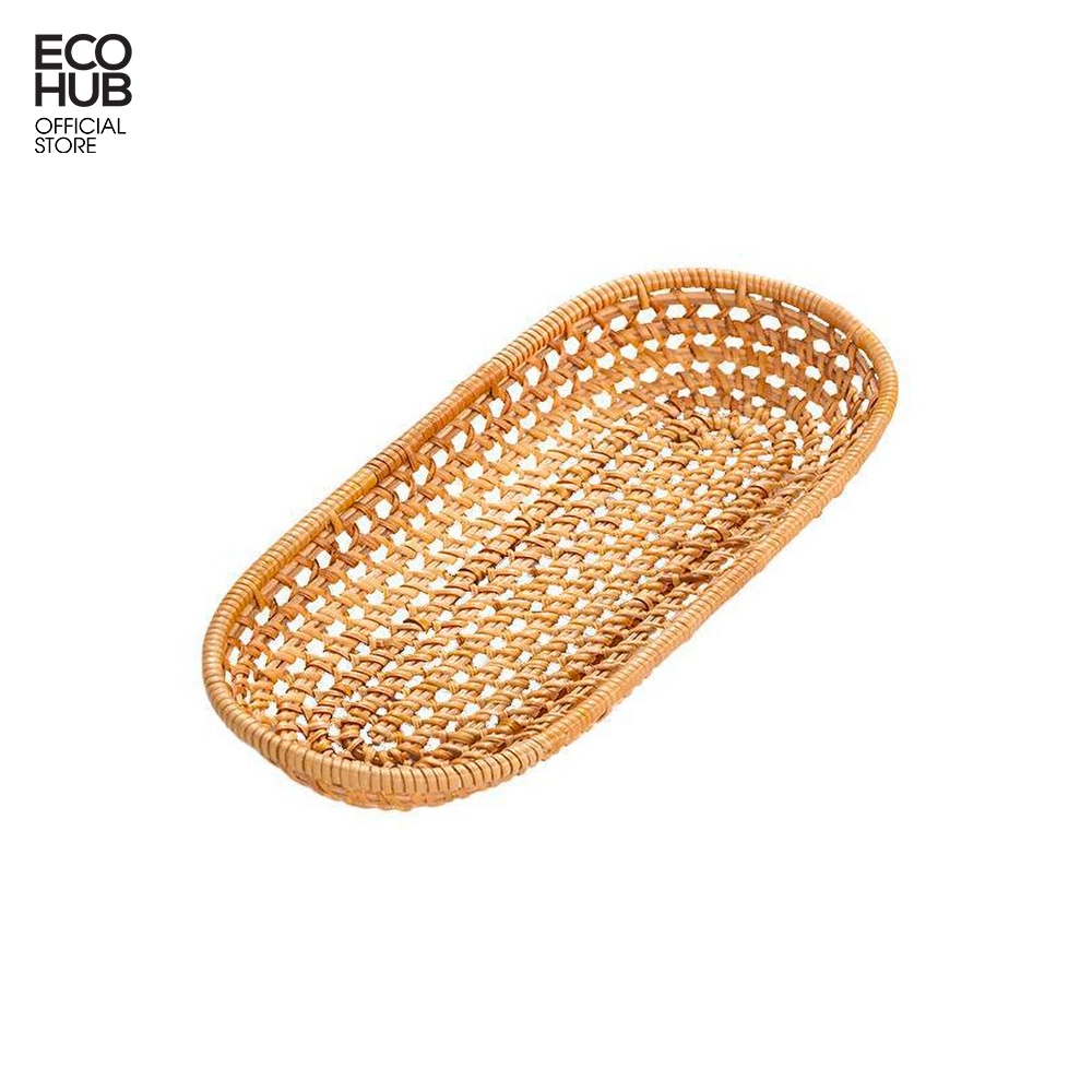 Khay mây đựng bánh mì, khay mây Oval, Hàng thủ công (2 Size)