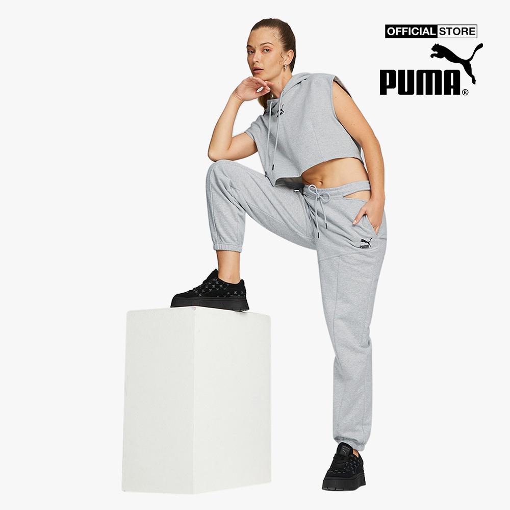 PUMA - Áo hoodie nữ sát nách Dare To Hooded Cropped Vest 535624