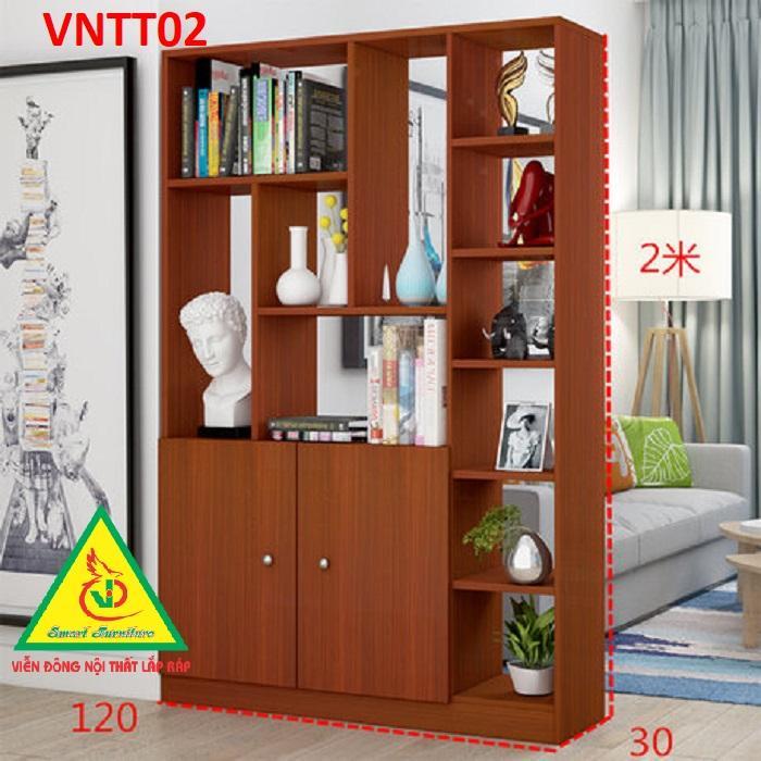 TỦ KỆ TRANG TRÍ KIÊM VÁCH NGĂN VNTT02 - Nội thất lắp ráp Viendong Adv