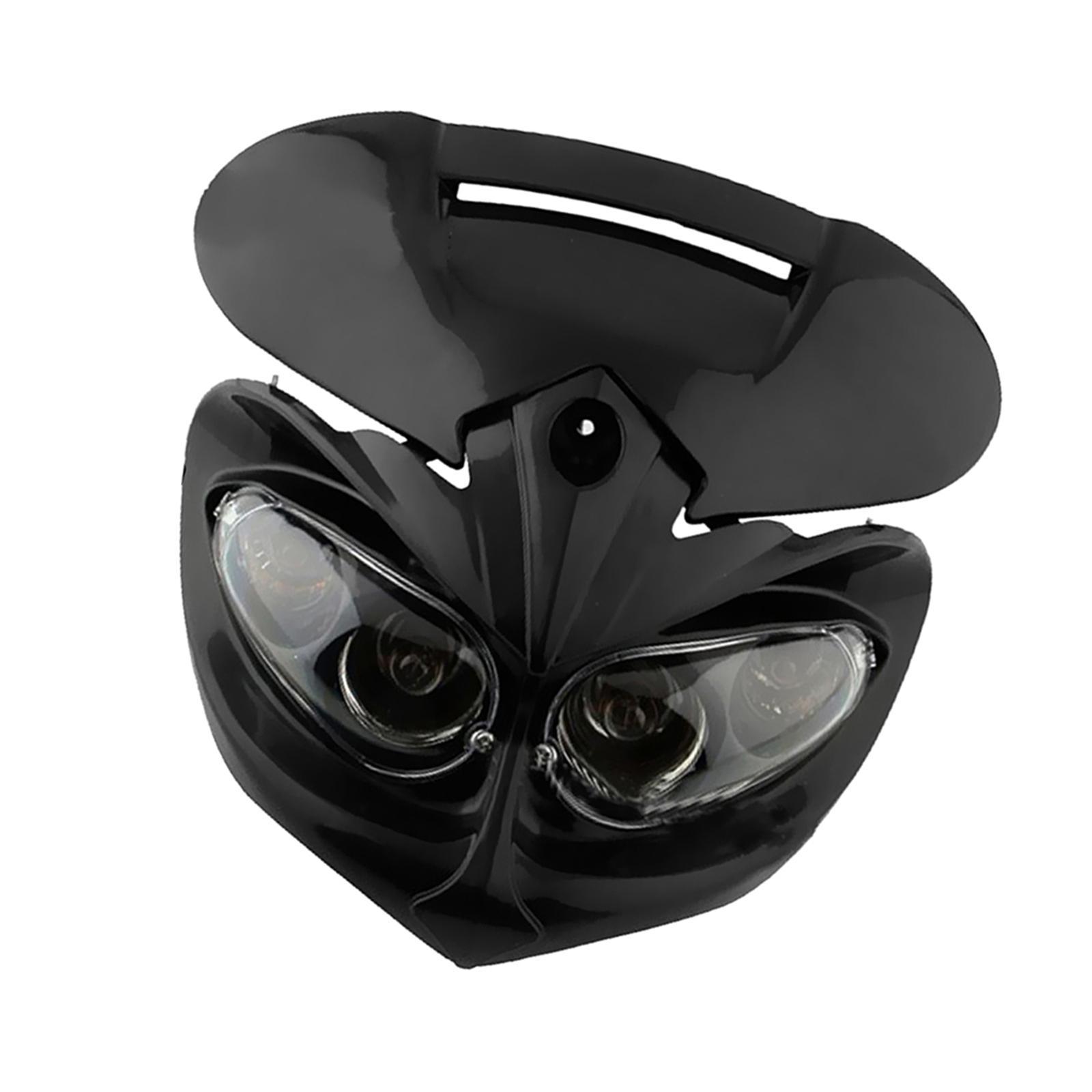 For Motorcycle Motorbike Headlight Racing  Lamp Light Fairing