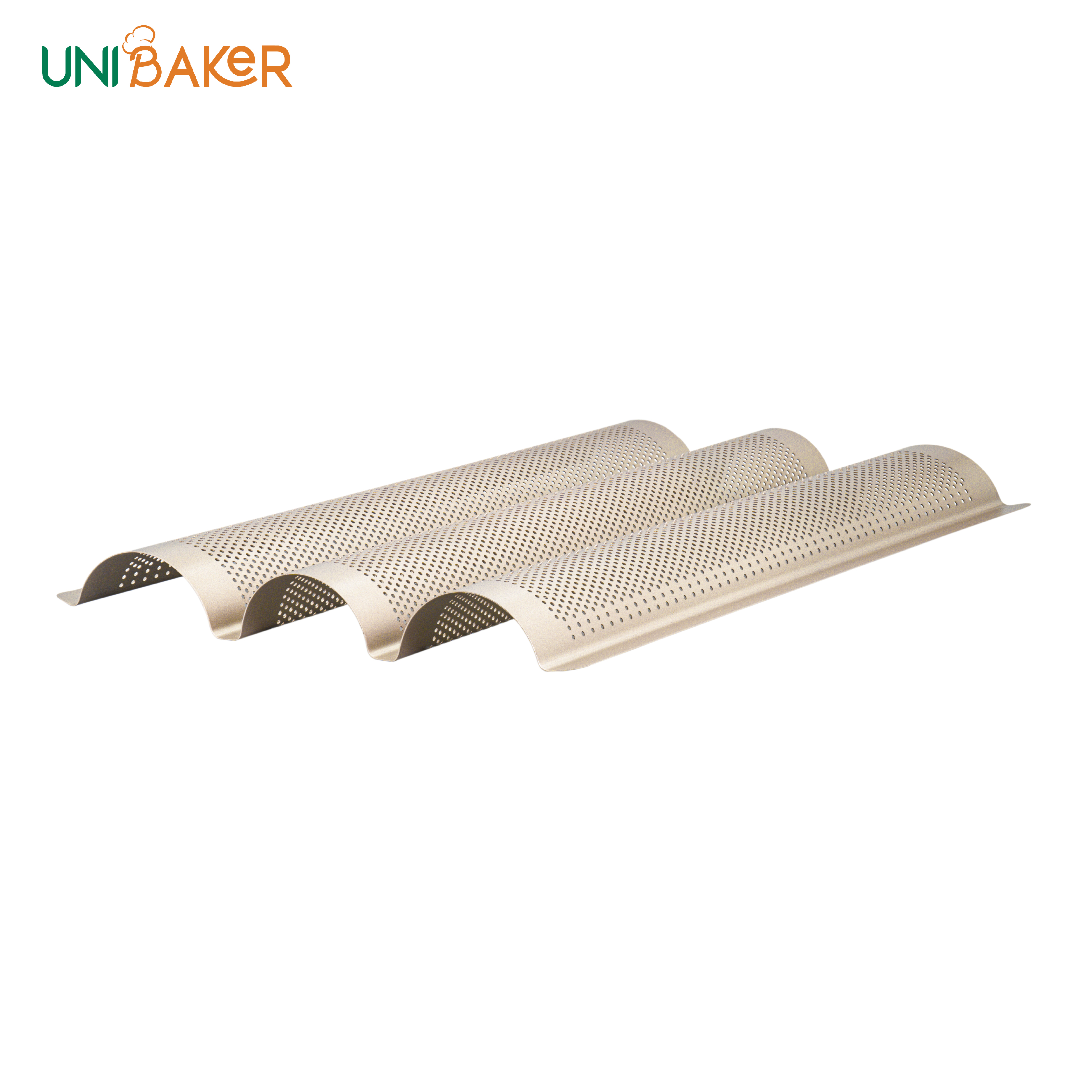 KHAY BÁNH MÌ CHỐNG DÍNH 3 SÓNG UNIBAKER MB158