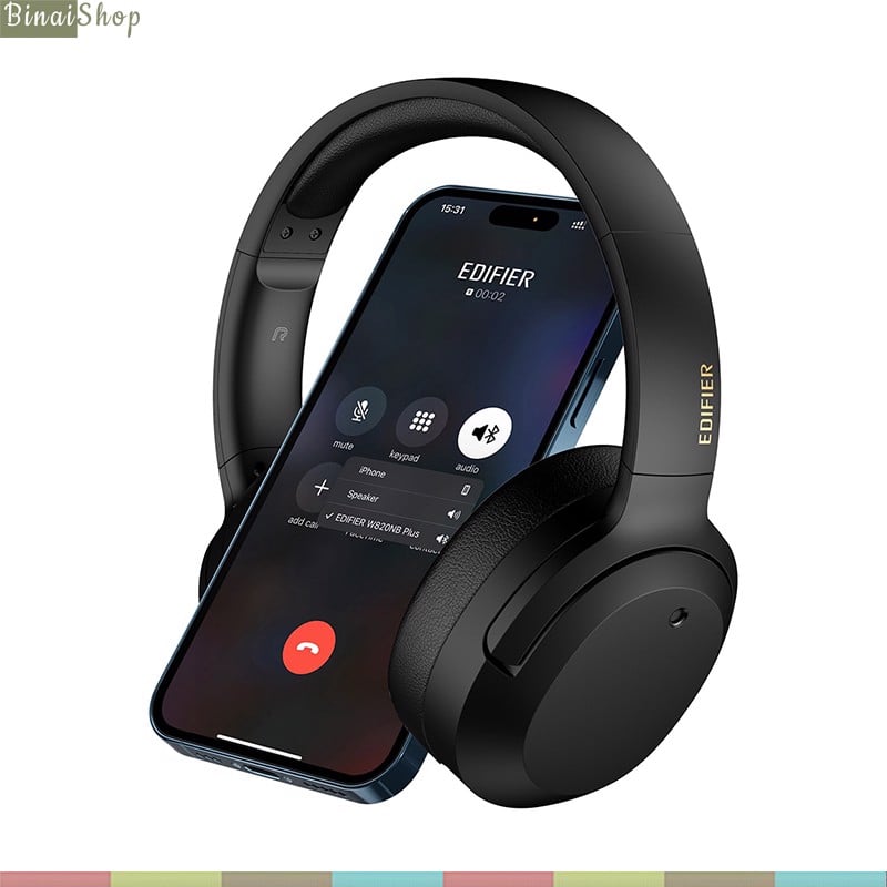 Edifier W820NB Plus - Tai Nghe Không Dây Bluetooth 5.2, ANC, Hi-Res Wireless, Màng Loa 40mm, Kết Nối Type-C, Hỗ Trợ Sạc Nhanh- Hàng chính hãng