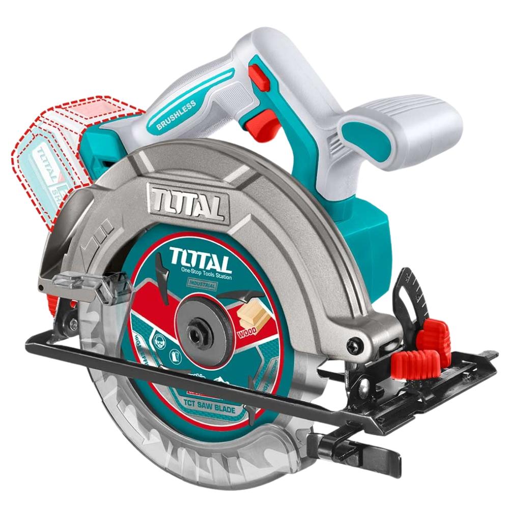 MÁY CƯA ĐĨA TRÒN KHÔNG CHỔI THAN DÙNG PIN LITHIUM 20V (KHÔNG KÈM PIN VÀ SẠC) TOTAL TSLI1652 - HÀNG CHÍNH HÃNG
